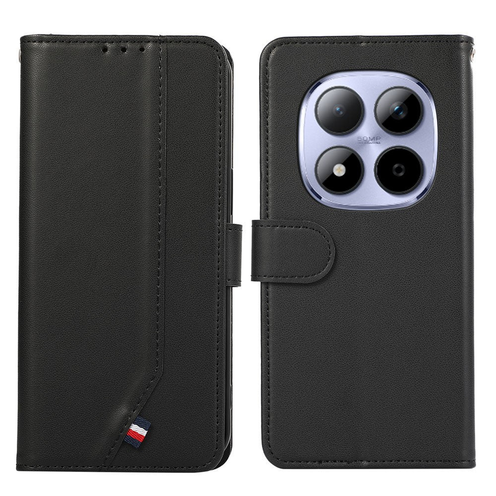For Xiaomi Redmi Note 15 Pro 5G (Global) Case RFID Blocking Flip Leather Phone Cover - Black