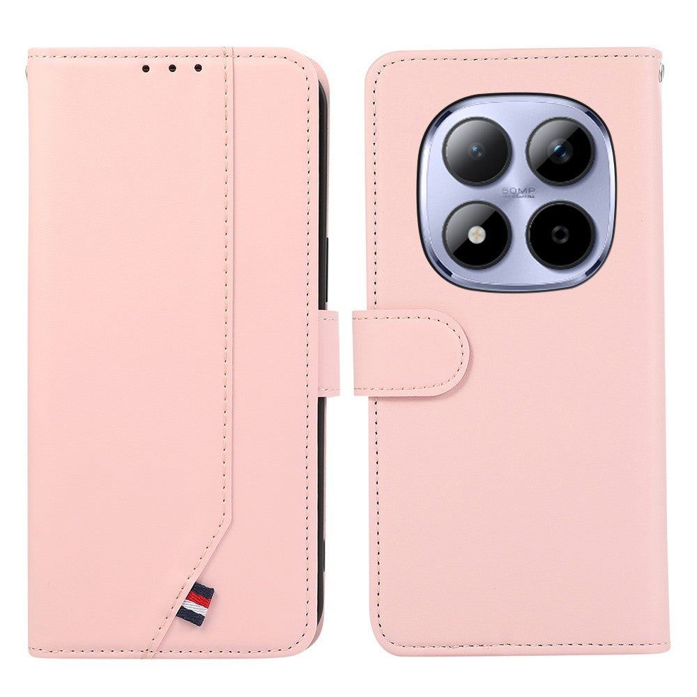 For Xiaomi Redmi Note 15 Pro 5G (Global) Case RFID Blocking Flip Leather Phone Cover - Pink