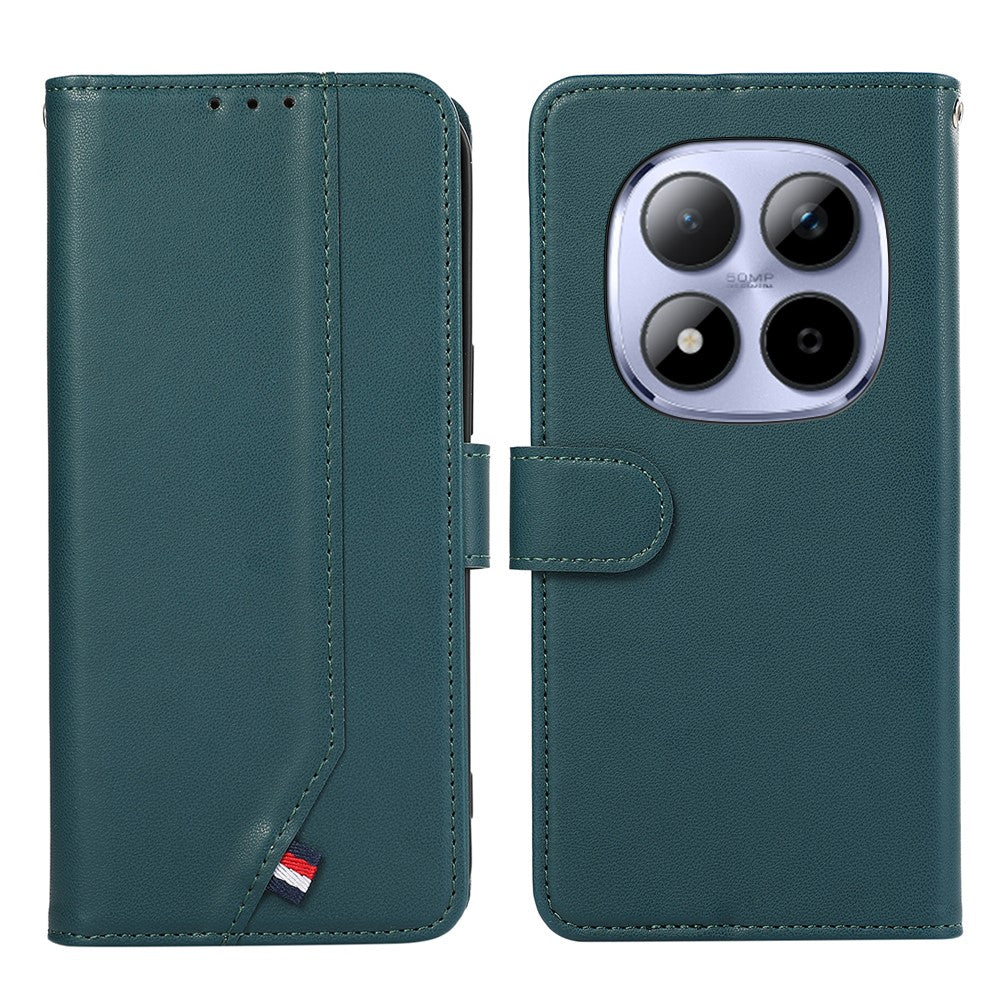 For Xiaomi Redmi Note 15 Pro 5G (Global) Case RFID Blocking Flip Leather Phone Cover - Green