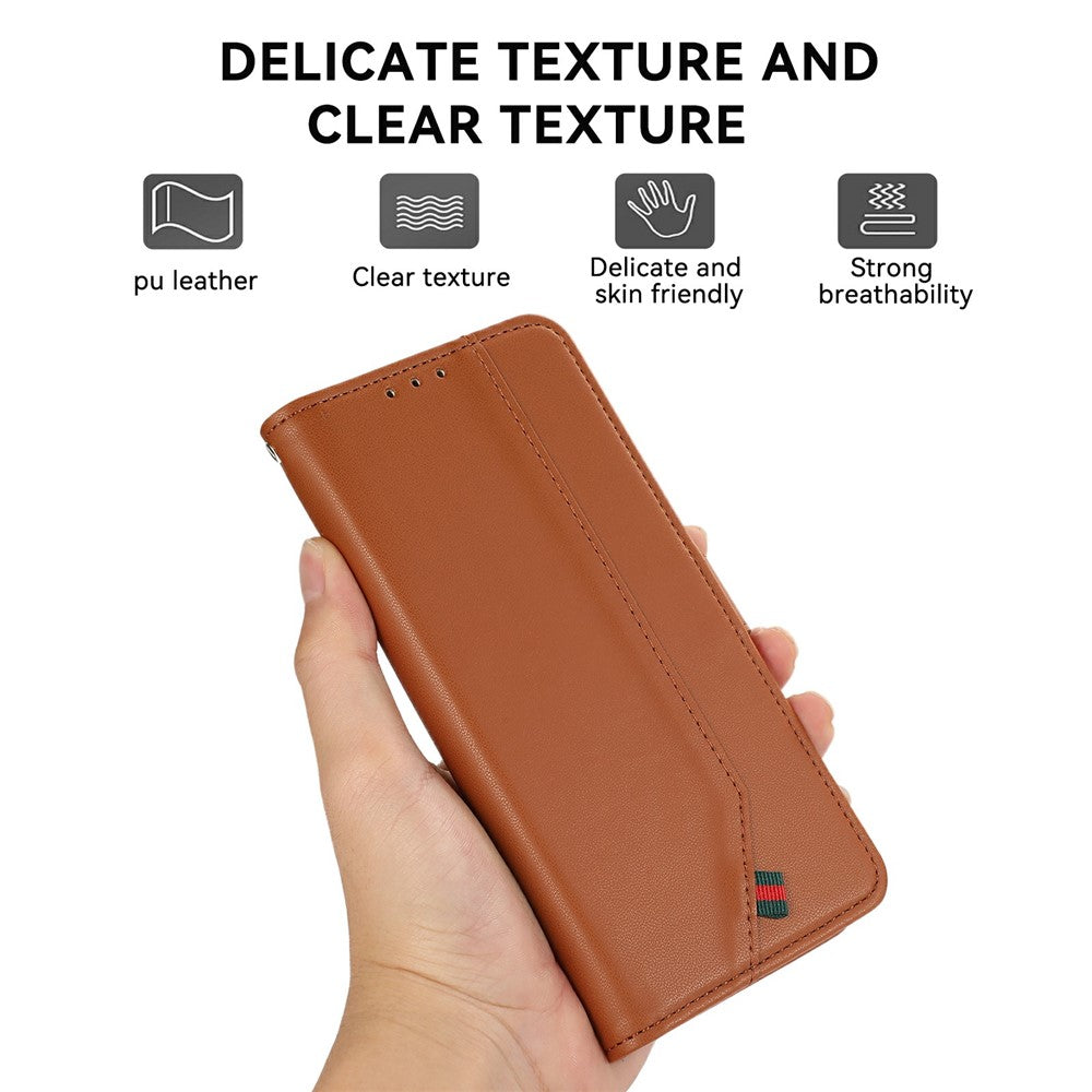For Xiaomi Redmi Note 15 Pro 5G (Global) Case RFID Blocking Flip Leather Phone Cover - Brown