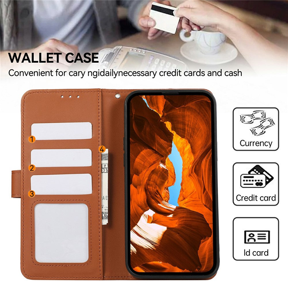 For Xiaomi Redmi Note 15 Pro 5G (Global) Case RFID Blocking Flip Leather Phone Cover - Brown