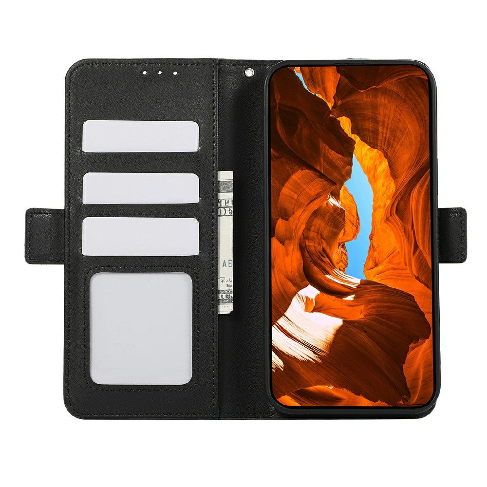 ABEEL For Xiaomi Redmi Note 15 Pro 5G (Global) Case Leather Phone Cover with RFID Blocking Wallet - Black