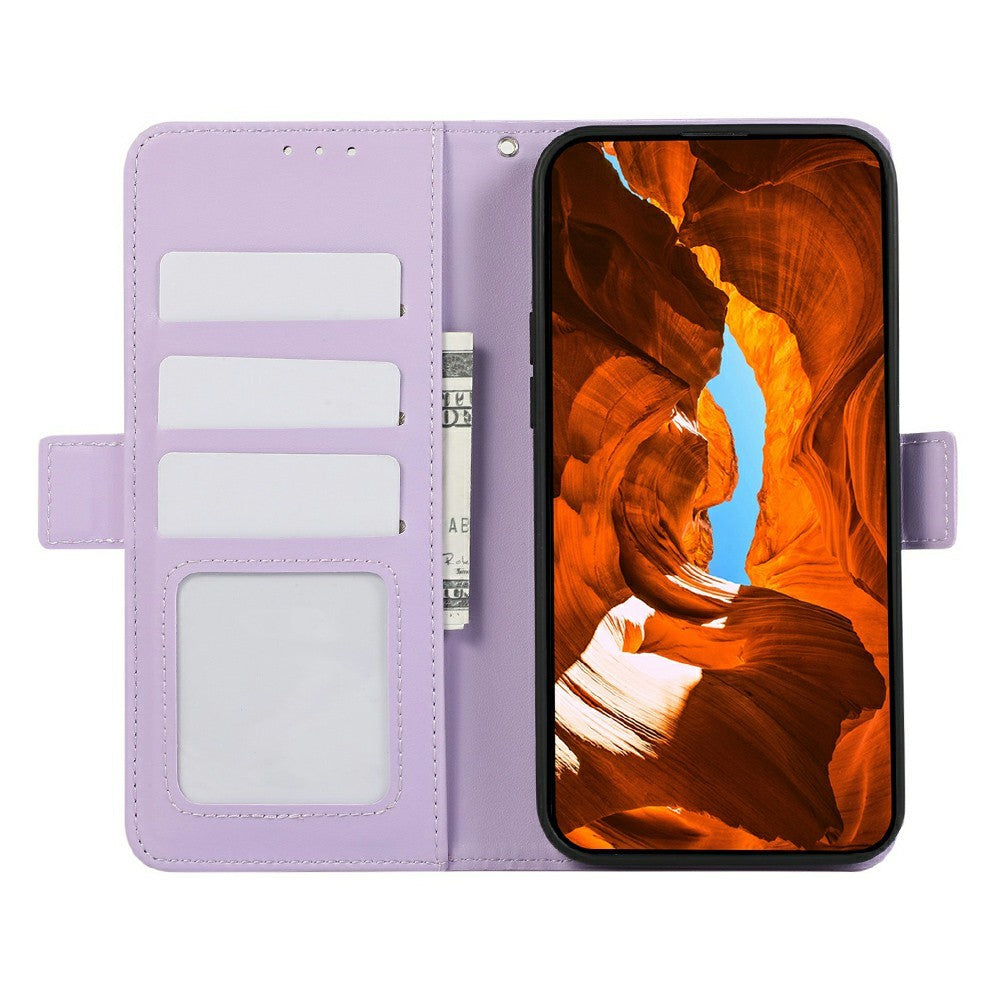 ABEEL For Xiaomi Redmi Note 15 Pro 5G (Global) Case Leather Phone Cover with RFID Blocking Wallet - Purple