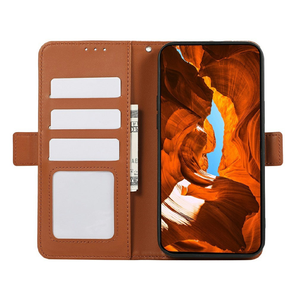 ABEEL For Xiaomi Redmi Note 15 Pro 5G (Global) Case Leather Phone Cover with RFID Blocking Wallet - Brown