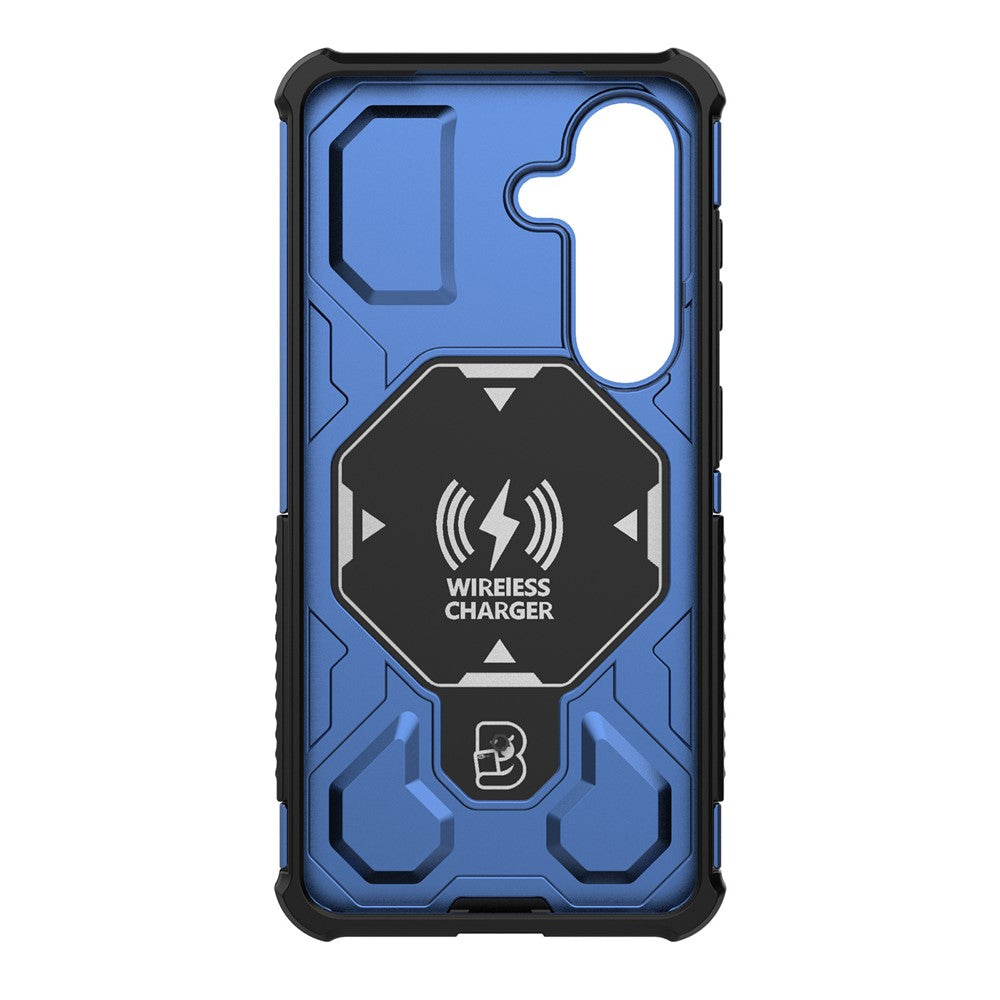 For-Samsung-Galaxy-S26-/-S26-Pro-Magnetic-Case-Rotating-Metal-Kickstand-Shockproof-PC-+-TPU-Phone-Back-Cover-Dark-Blue