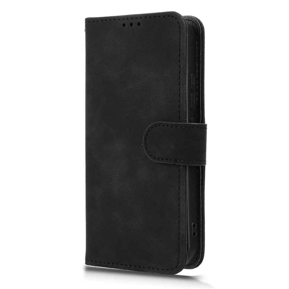 For Xiaomi 17 Pro Leather Case Skin Feel Anti Drop Wallet Flip Phone Cover - Black