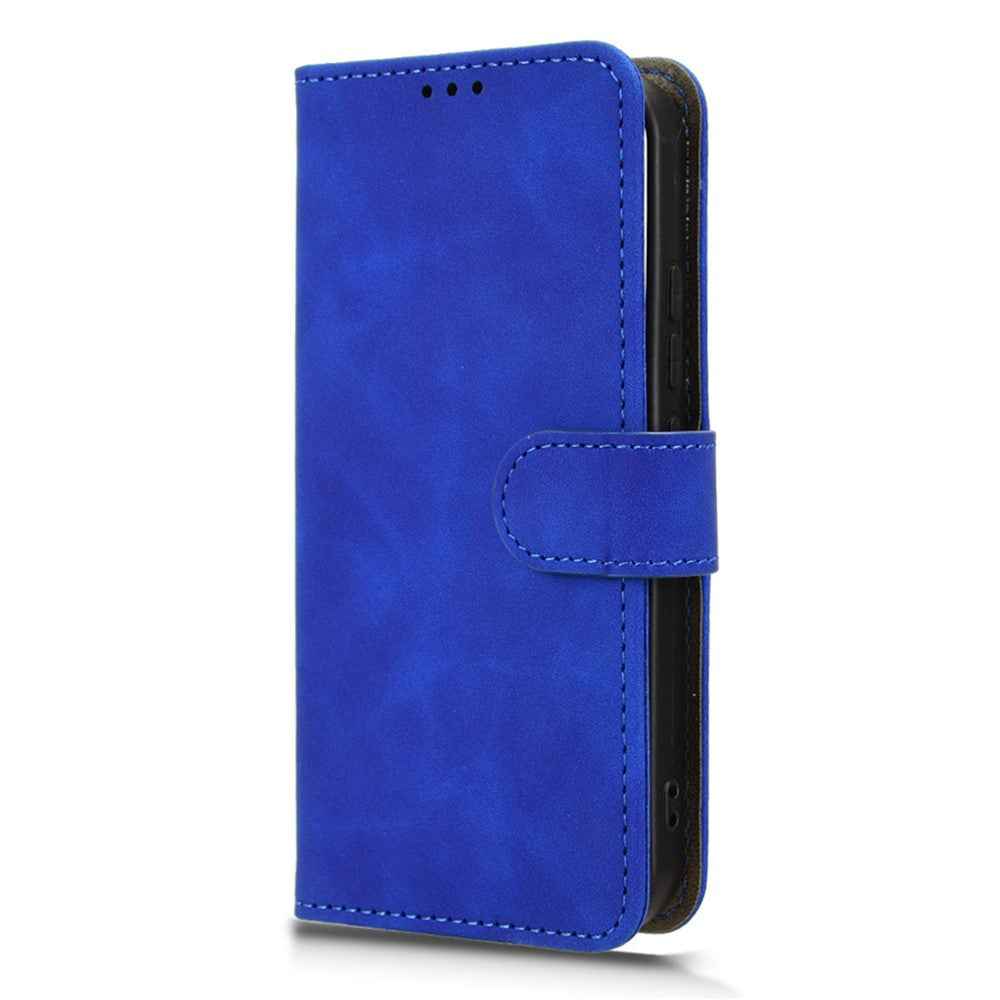 For Xiaomi 17 Pro Leather Case Skin Feel Anti Drop Wallet Flip Phone Cover - Blue