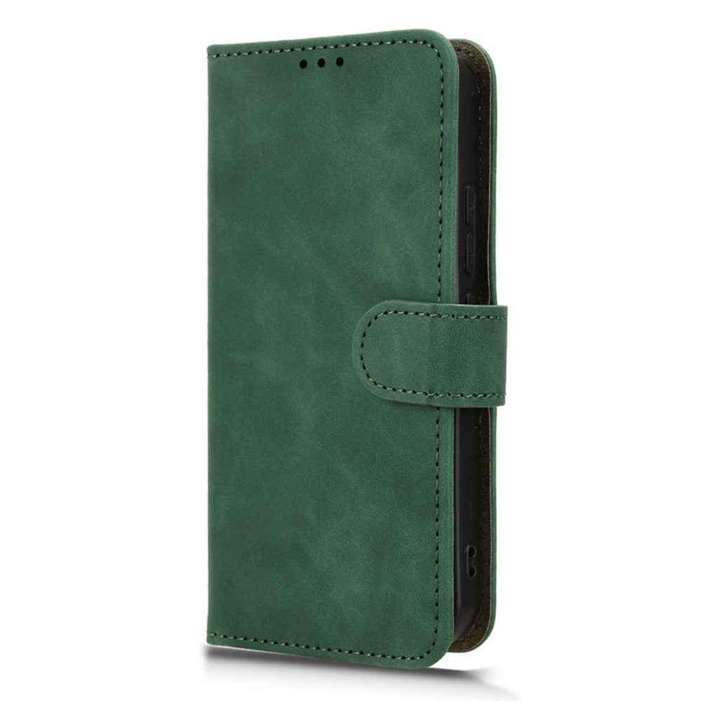 For Xiaomi 17 Pro Leather Case Skin Feel Anti Drop Wallet Flip Phone Cover - Green