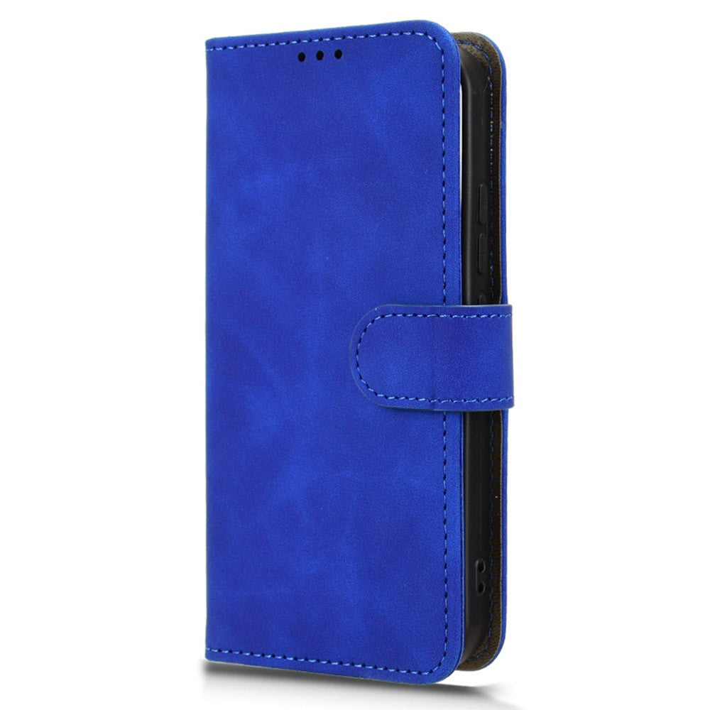 For Xiaomi 17 Pro Max Leather Case Skin Feel Anti Drop Wallet Flip Phone Cover - Blue