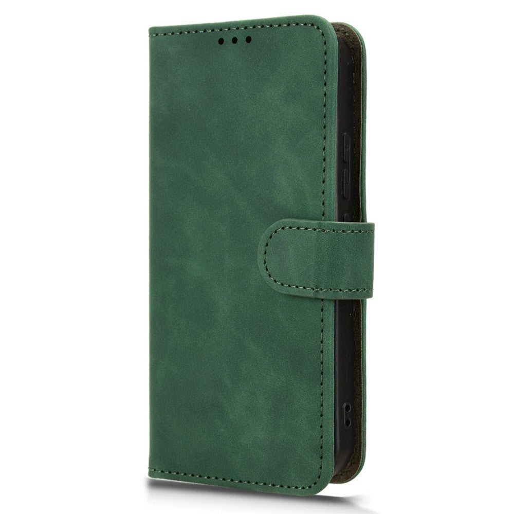 For Xiaomi 17 Pro Max Leather Case Skin Feel Anti Drop Wallet Flip Phone Cover - Green