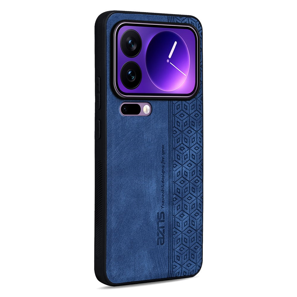 AZNS For Xiaomi 17 Pro Max Case Protective PU Leather Covered TPU Phone Shell - Blue