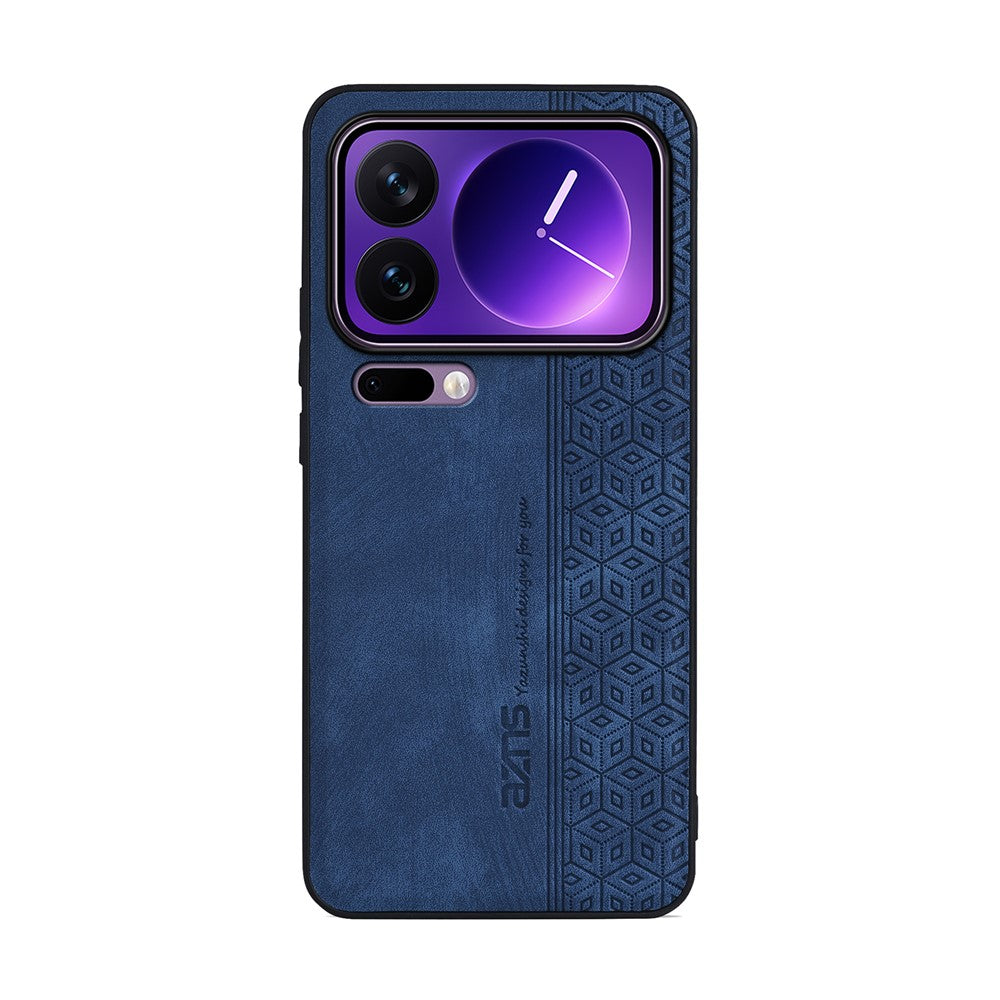 AZNS For Xiaomi 17 Pro Max Case Protective PU Leather Covered TPU Phone Shell - Blue