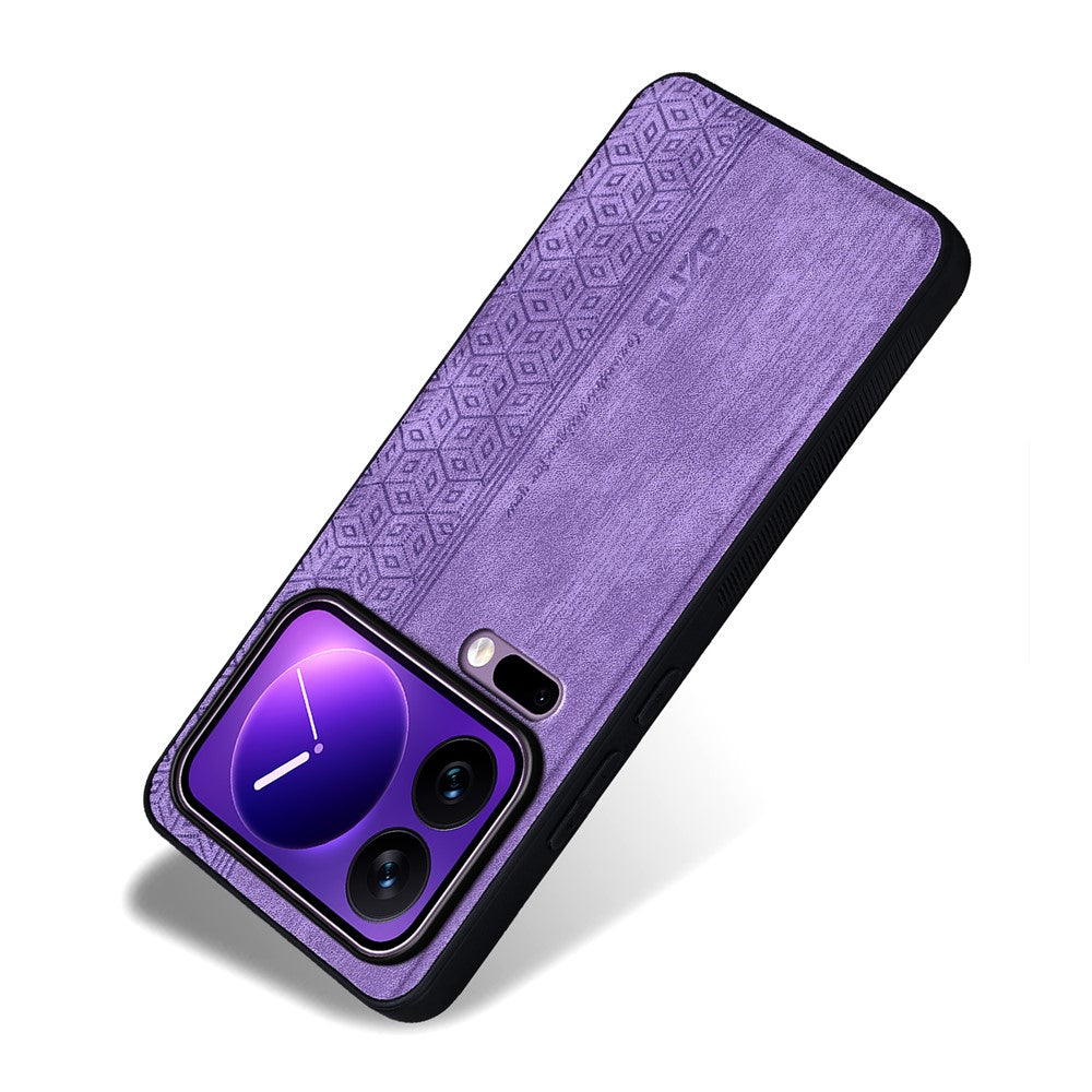 AZNS For Xiaomi 17 Pro Max Case Protective PU Leather Covered TPU Phone Shell - Purple