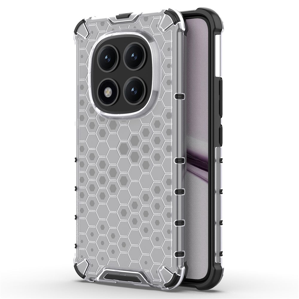 For Xiaomi Poco M8 Pro 5G / Redmi Note 15 Pro+ 5G (Global) Case PC + TPU Phone Cover Honeycomb Shape - Grey