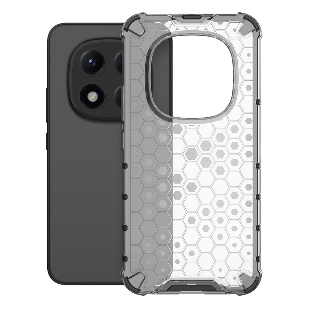 For Xiaomi Poco M8 Pro 5G / Redmi Note 15 Pro+ 5G (Global) Case PC + TPU Phone Cover Honeycomb Shape - Grey