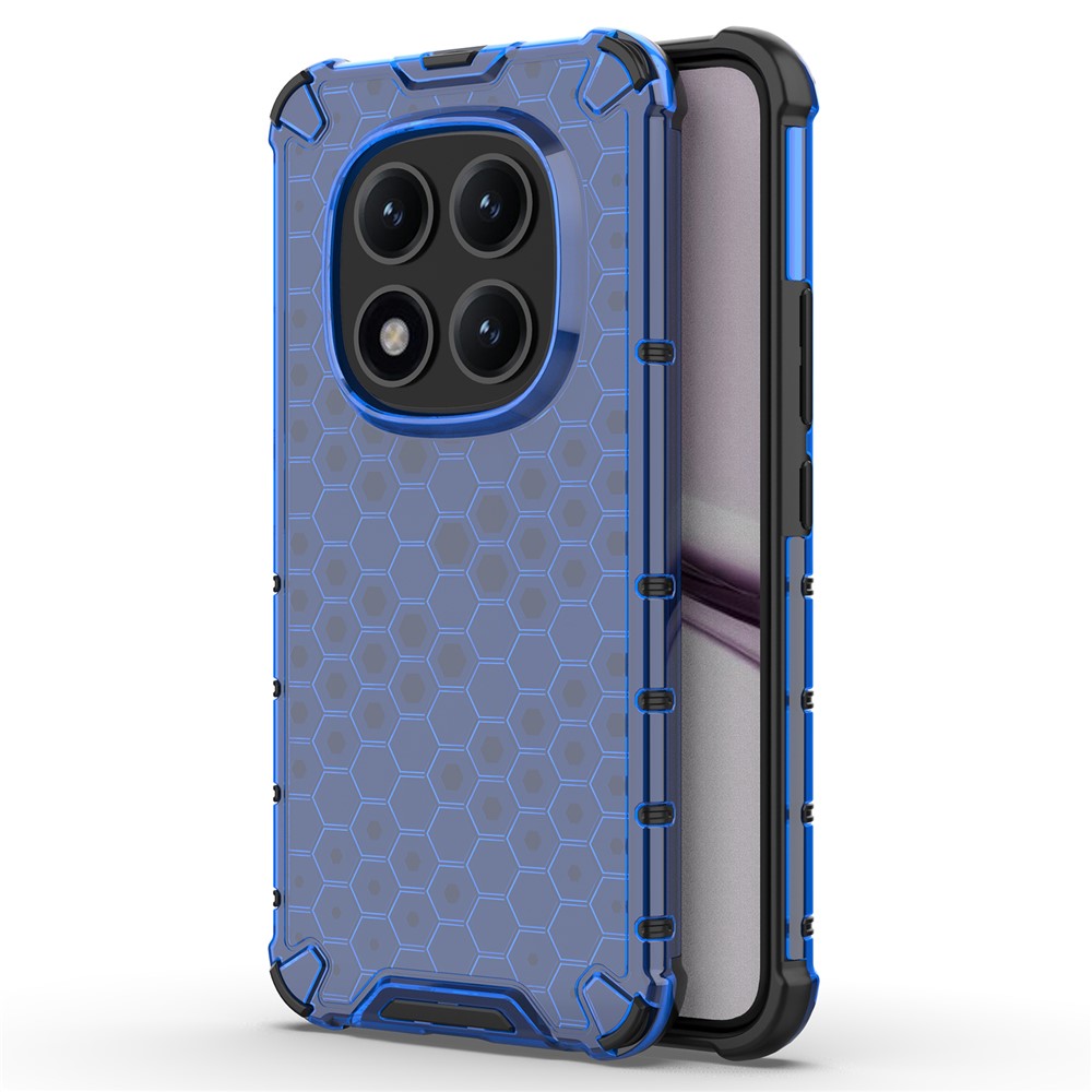 For Xiaomi Poco M8 Pro 5G / Redmi Note 15 Pro+ 5G (Global) Case PC + TPU Phone Cover Honeycomb Shape - Blue