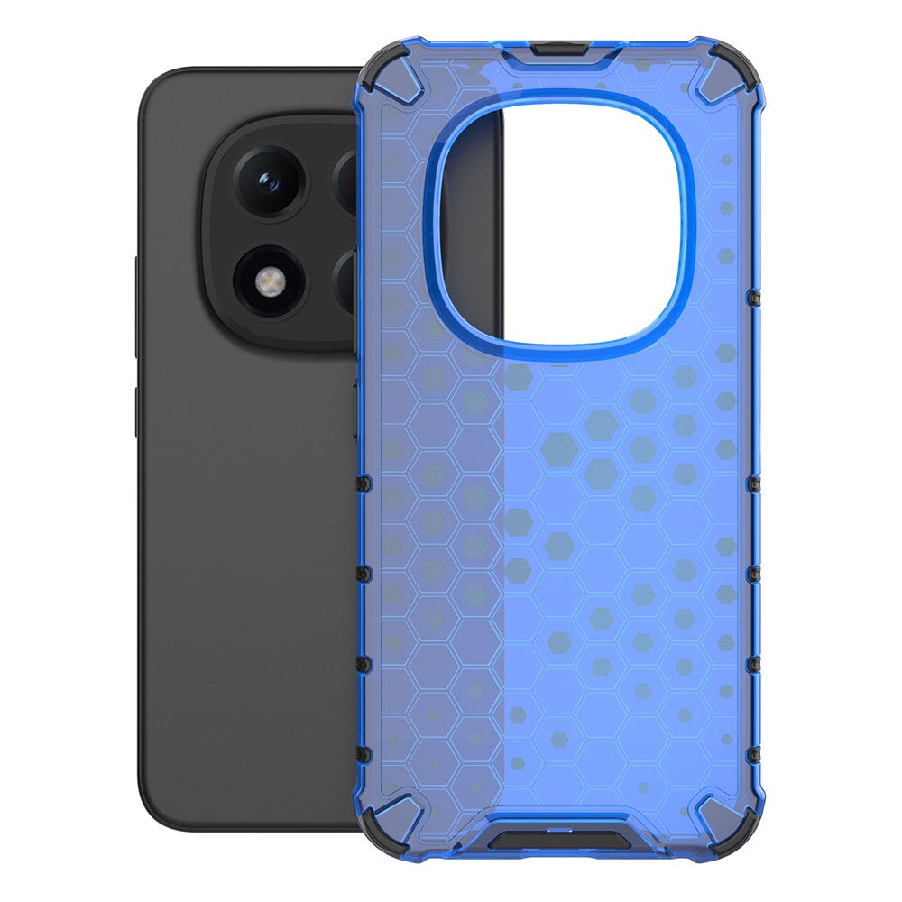 For Xiaomi Poco M8 Pro 5G / Redmi Note 15 Pro+ 5G (Global) Case PC + TPU Phone Cover Honeycomb Shape - Blue