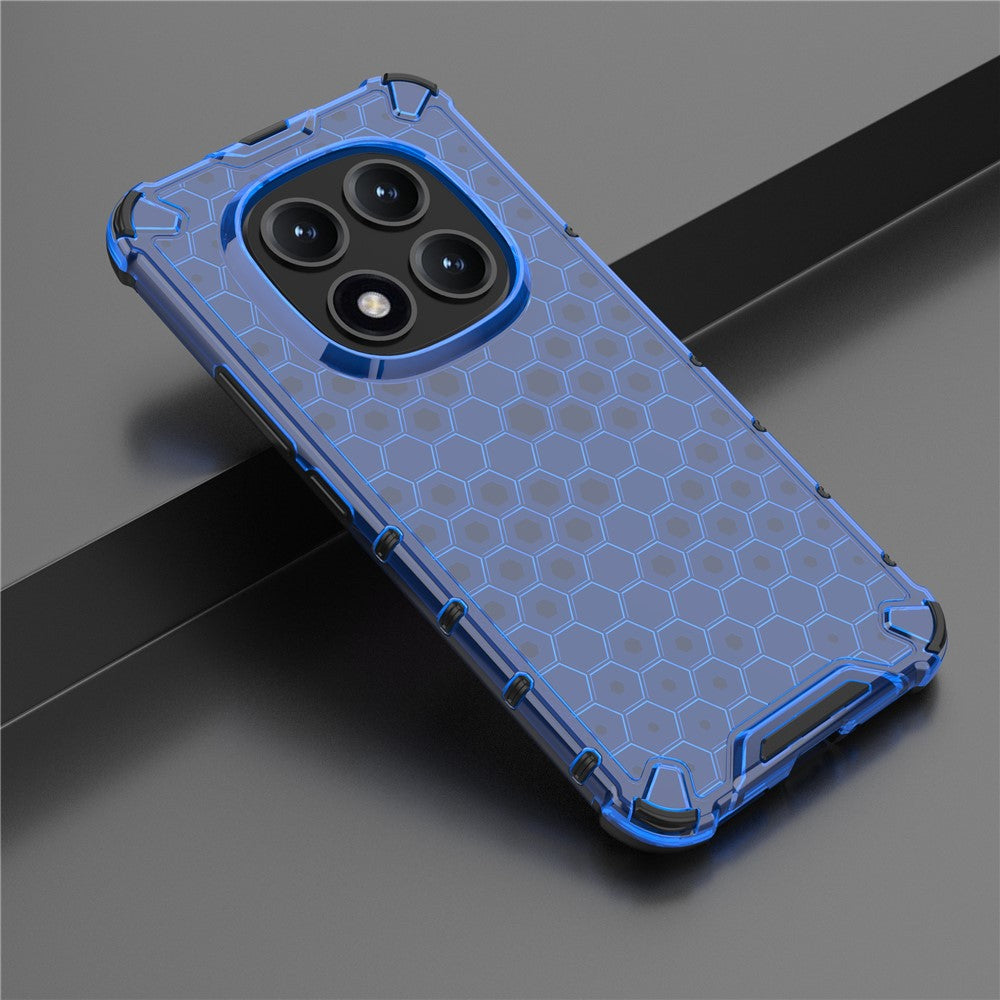 For Xiaomi Poco M8 Pro 5G / Redmi Note 15 Pro+ 5G (Global) Case PC + TPU Phone Cover Honeycomb Shape - Blue