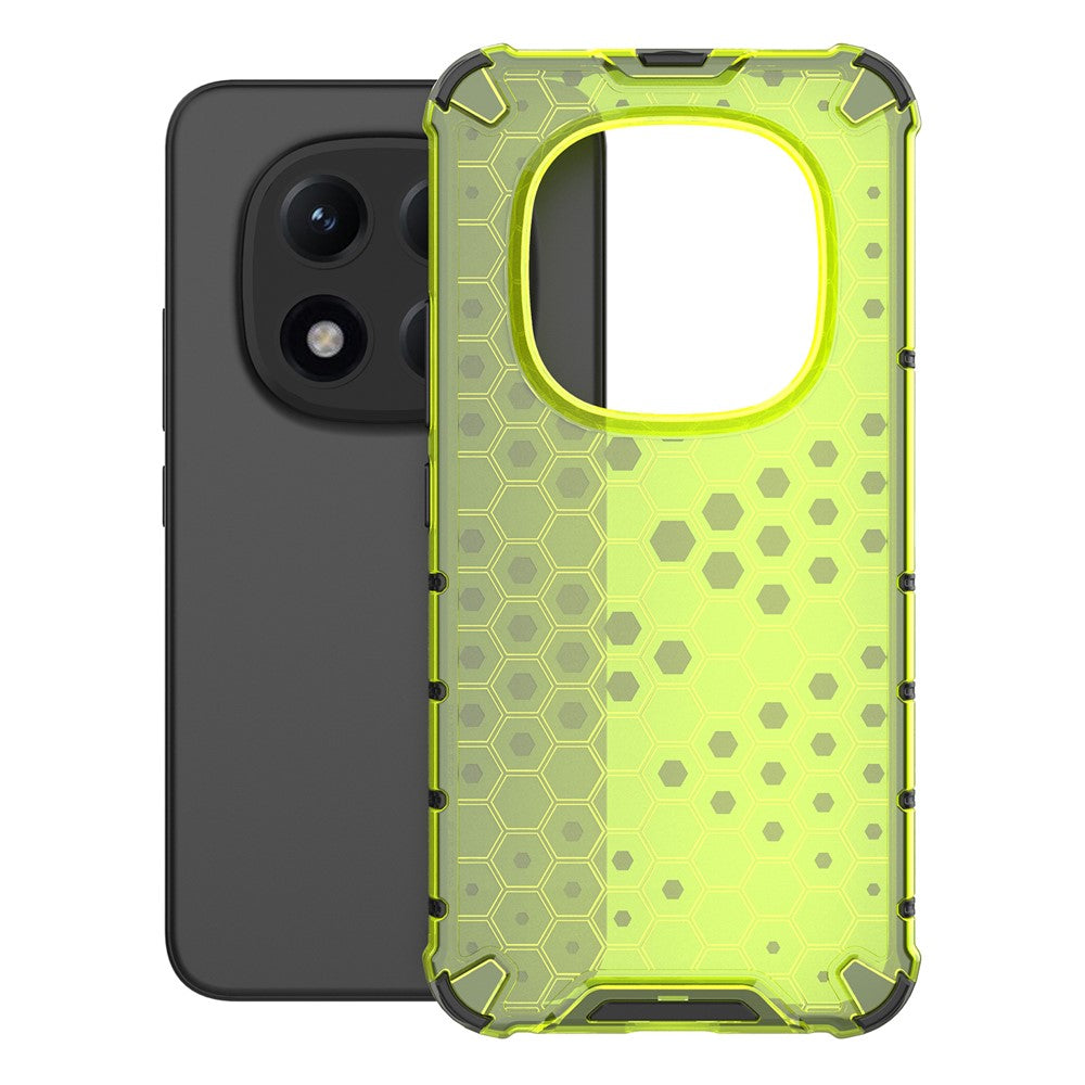 For Xiaomi Poco M8 Pro 5G / Redmi Note 15 Pro+ 5G (Global) Case PC + TPU Phone Cover Honeycomb Shape - Green