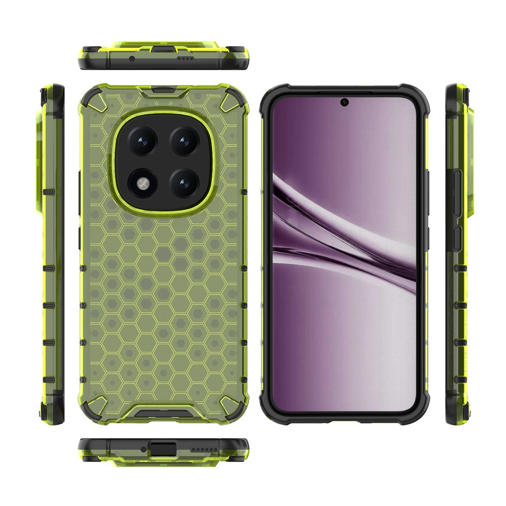 For Xiaomi Poco M8 Pro 5G / Redmi Note 15 Pro+ 5G (Global) Case PC + TPU Phone Cover Honeycomb Shape - Green