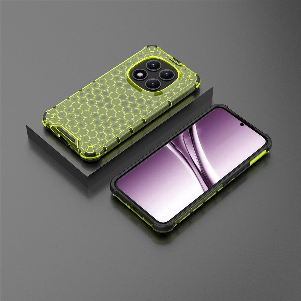 For Xiaomi Poco M8 Pro 5G / Redmi Note 15 Pro+ 5G (Global) Case PC + TPU Phone Cover Honeycomb Shape - Green