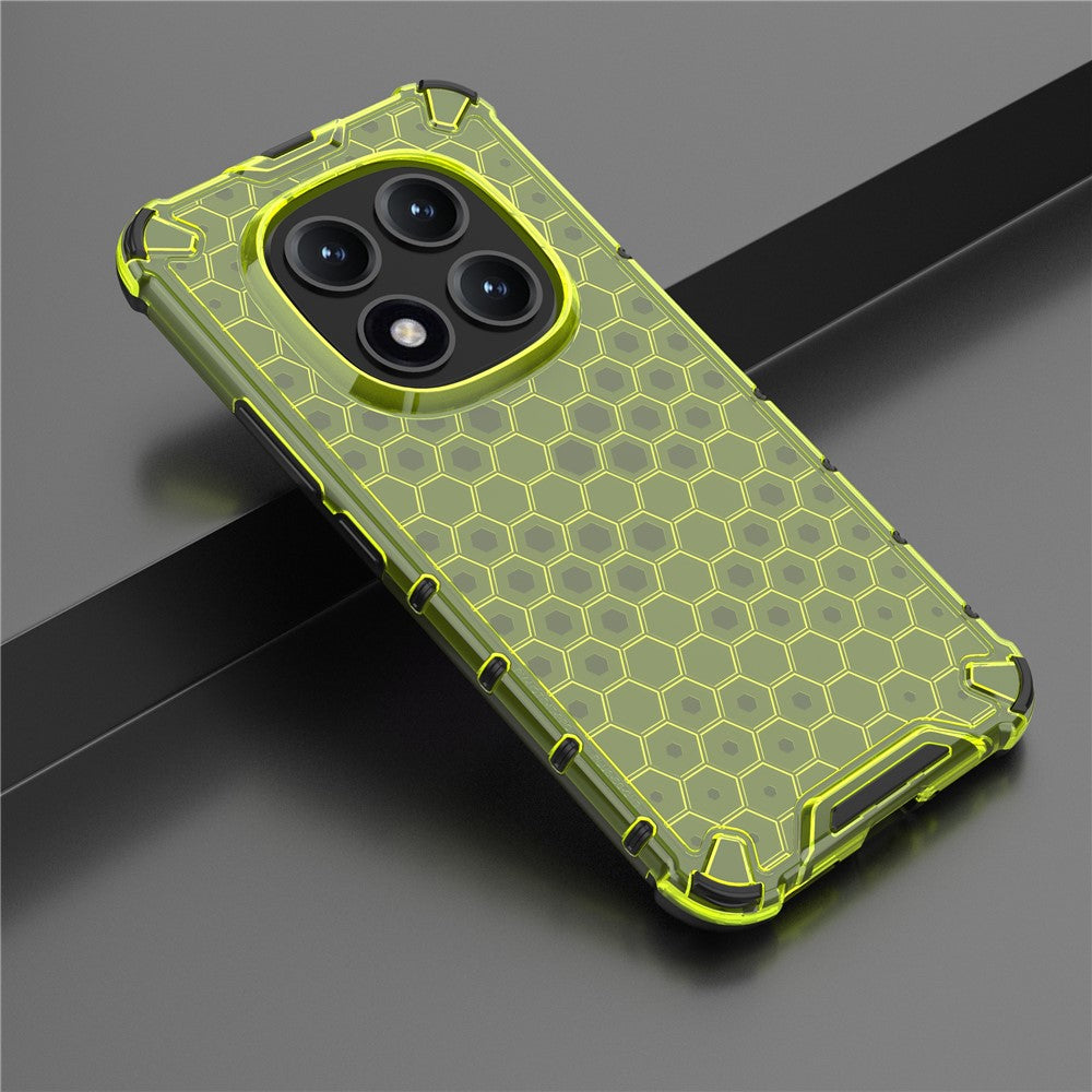 For Xiaomi Poco M8 Pro 5G / Redmi Note 15 Pro+ 5G (Global) Case PC + TPU Phone Cover Honeycomb Shape - Green