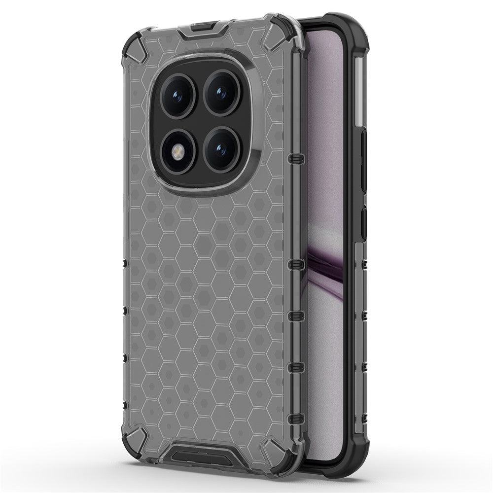 For Xiaomi Poco M8 Pro 5G / Redmi Note 15 Pro+ 5G (Global) Case PC + TPU Phone Cover Honeycomb Shape - Black