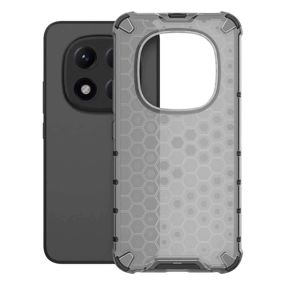 For Xiaomi Poco M8 Pro 5G / Redmi Note 15 Pro+ 5G (Global) Case PC + TPU Phone Cover Honeycomb Shape - Black