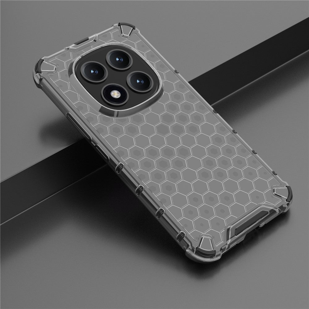 For Xiaomi Poco M8 Pro 5G / Redmi Note 15 Pro+ 5G (Global) Case PC + TPU Phone Cover Honeycomb Shape - Black