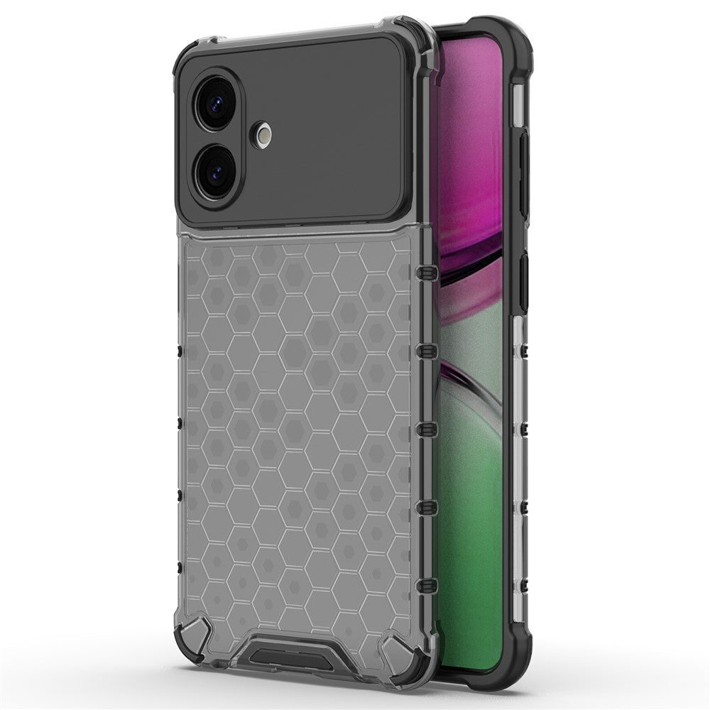 For-Samsung-Galaxy-S26-Edge-Case-PC-+-TPU-Phone-Cover-Honeycomb-Shape-Black