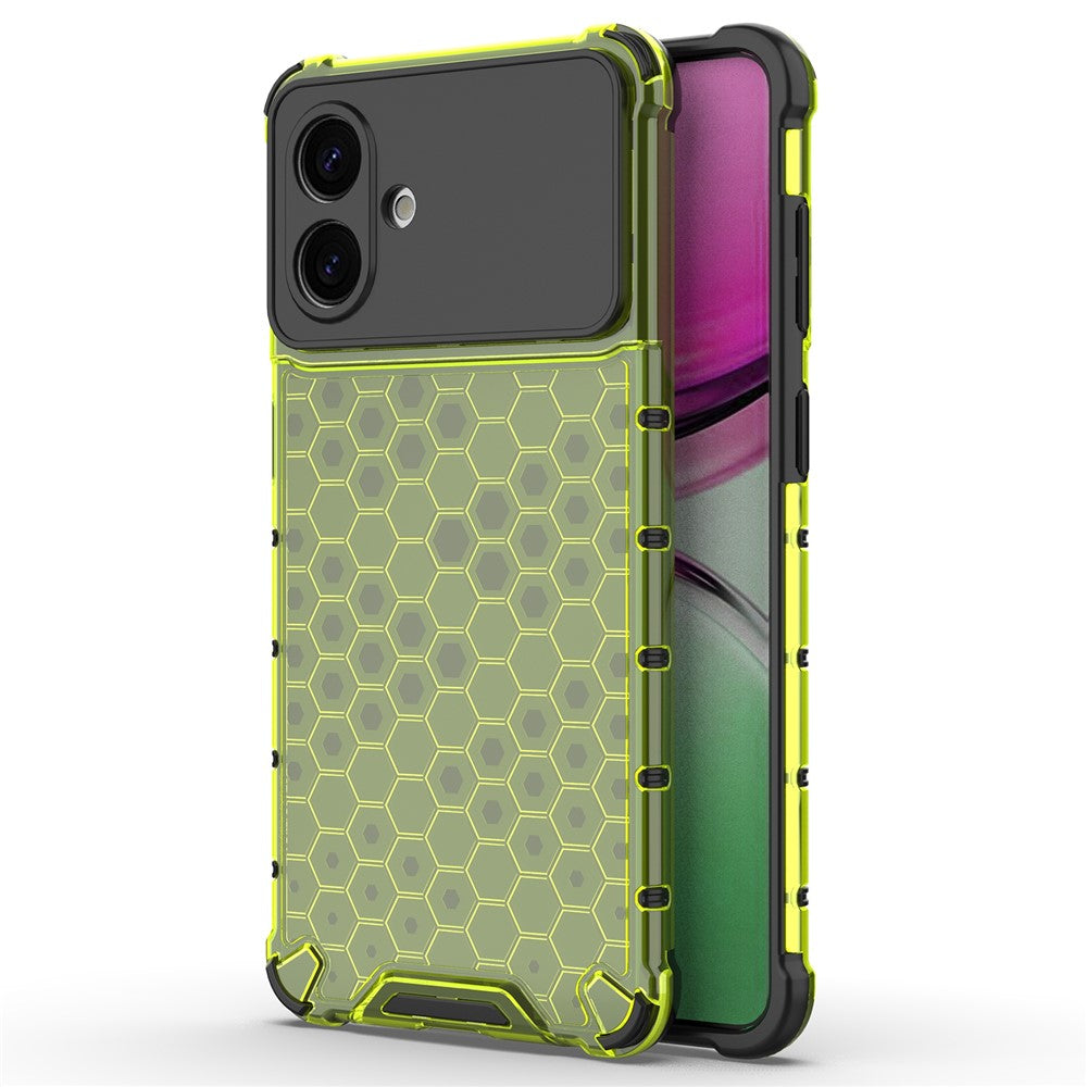 For-Samsung-Galaxy-S26-Edge-Case-PC-+-TPU-Phone-Cover-Honeycomb-Shape-Green
