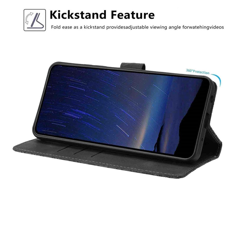 For-Samsung-Galaxy-S26-Ultra-Flip-Case-Cherry-Blossom-Pattern-Leather-Wallet-Stand-Phone-Cover-with-Wrist-Strap-Black