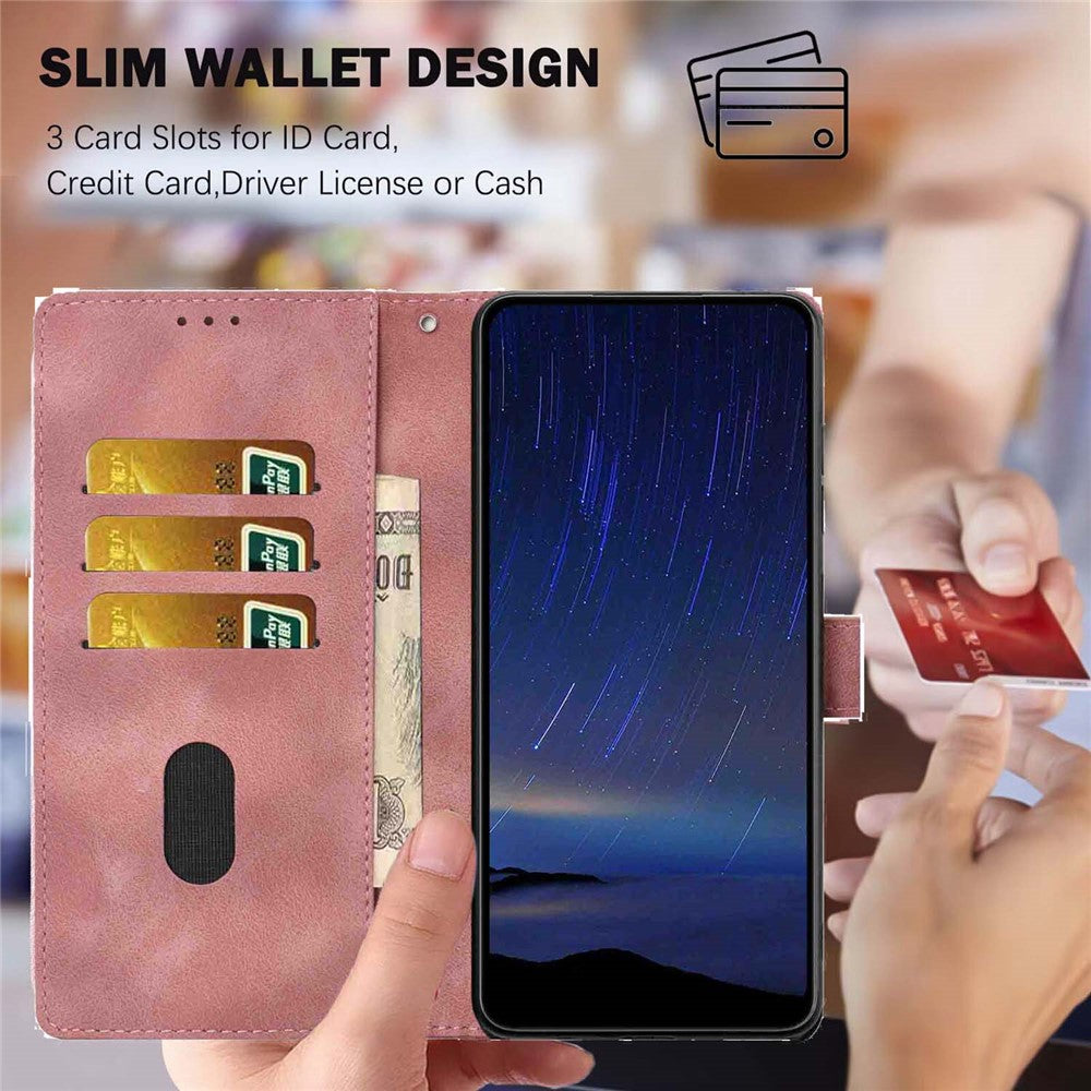For-Samsung-Galaxy-S26-Pro-/-S26-Flip-Case-Cherry-Blossom-Pattern-Leather-Wallet-Stand-Phone-Cover-with-Wrist-Strap-Pink