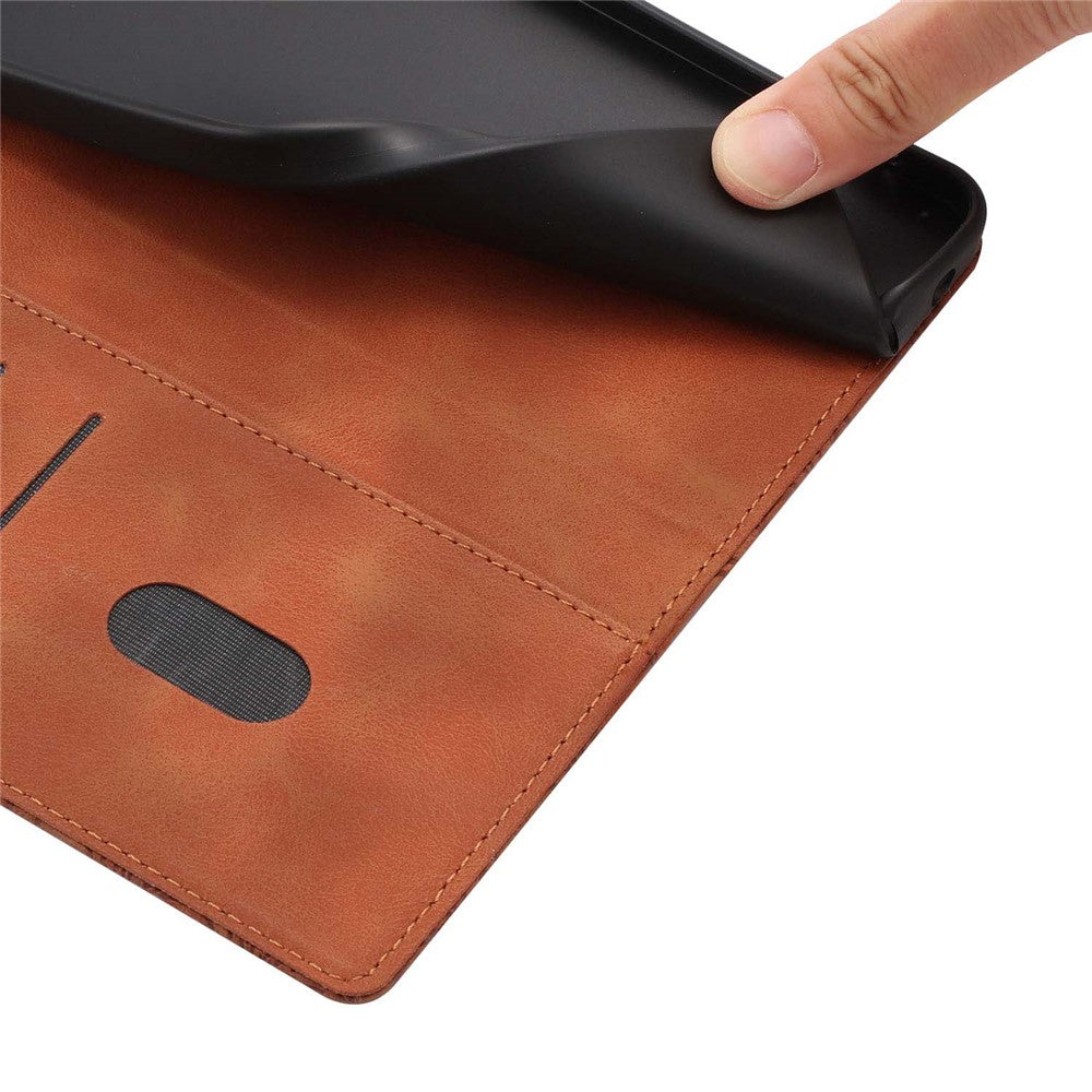 For-Samsung-Galaxy-S26-Pro-/-S26-Flip-Case-Cherry-Blossom-Pattern-Leather-Wallet-Stand-Phone-Cover-with-Wrist-Strap-Brown