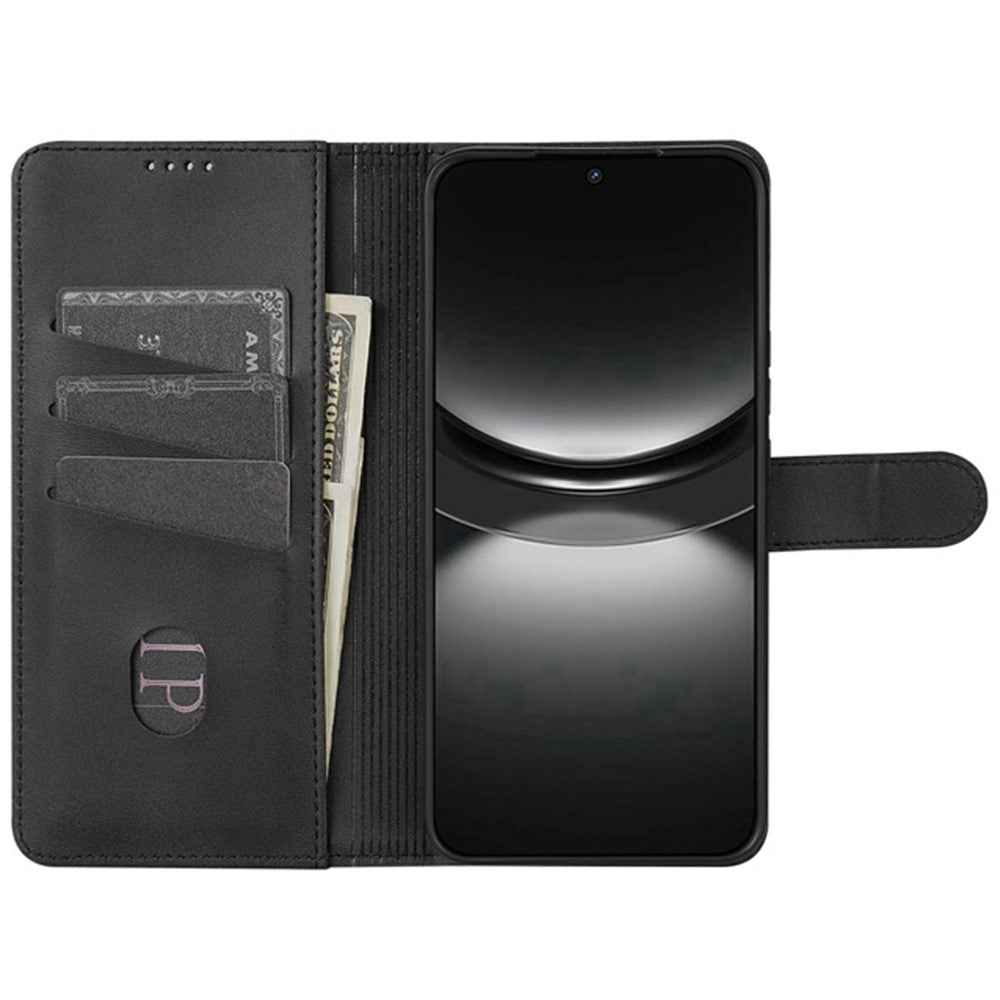 AZNS For Xiaomi 17 Pro Case PU Leather Wallet Phone Cover - Black