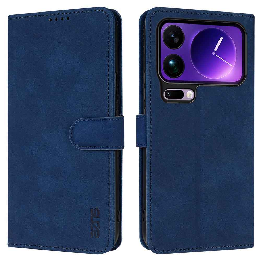 AZNS For Xiaomi 17 Pro Case PU Leather Wallet Phone Cover - Blue