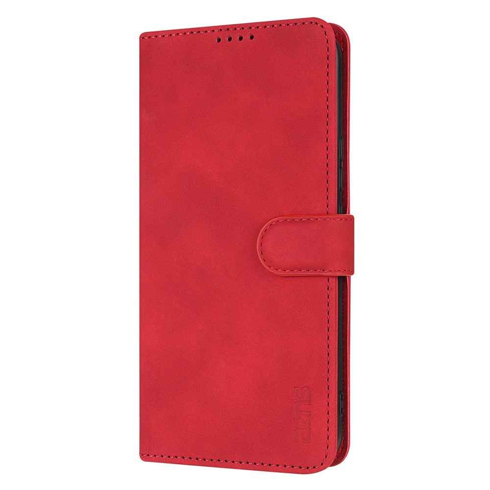 AZNS For Xiaomi 17 Pro Case PU Leather Wallet Phone Cover - Red