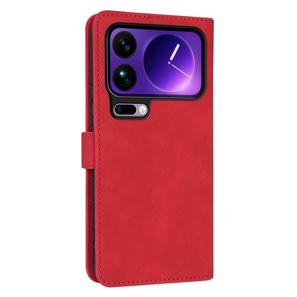 AZNS For Xiaomi 17 Pro Case PU Leather Wallet Phone Cover - Red