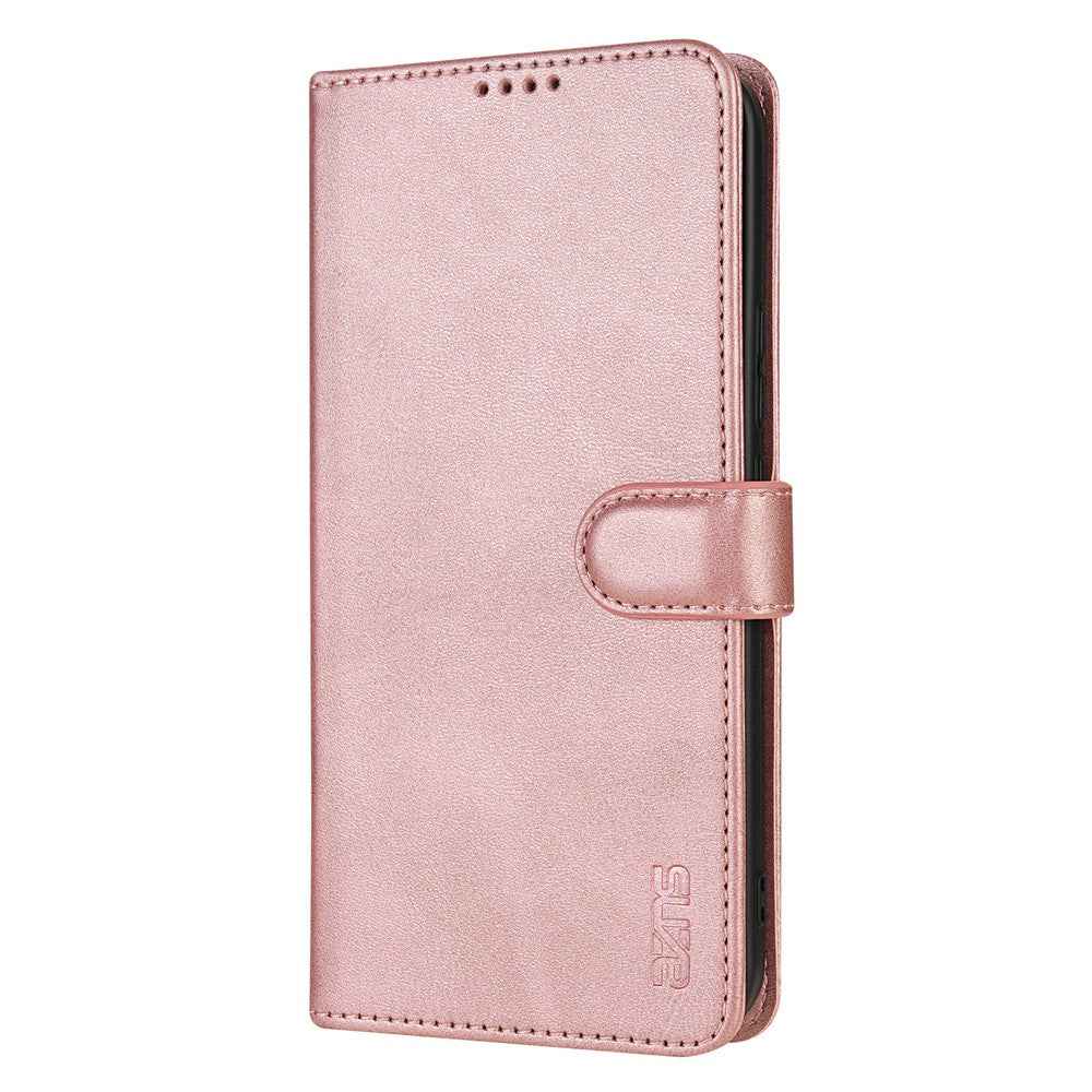AZNS For Xiaomi 17 Pro Case PU Leather Wallet Phone Cover - Rose Gold