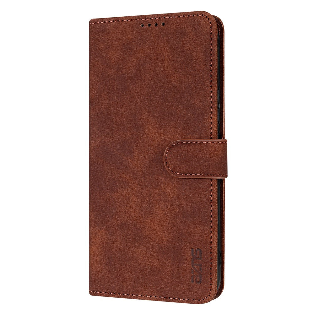 AZNS For Xiaomi 17 Pro Max Case PU Leather Wallet Phone Cover - Brown