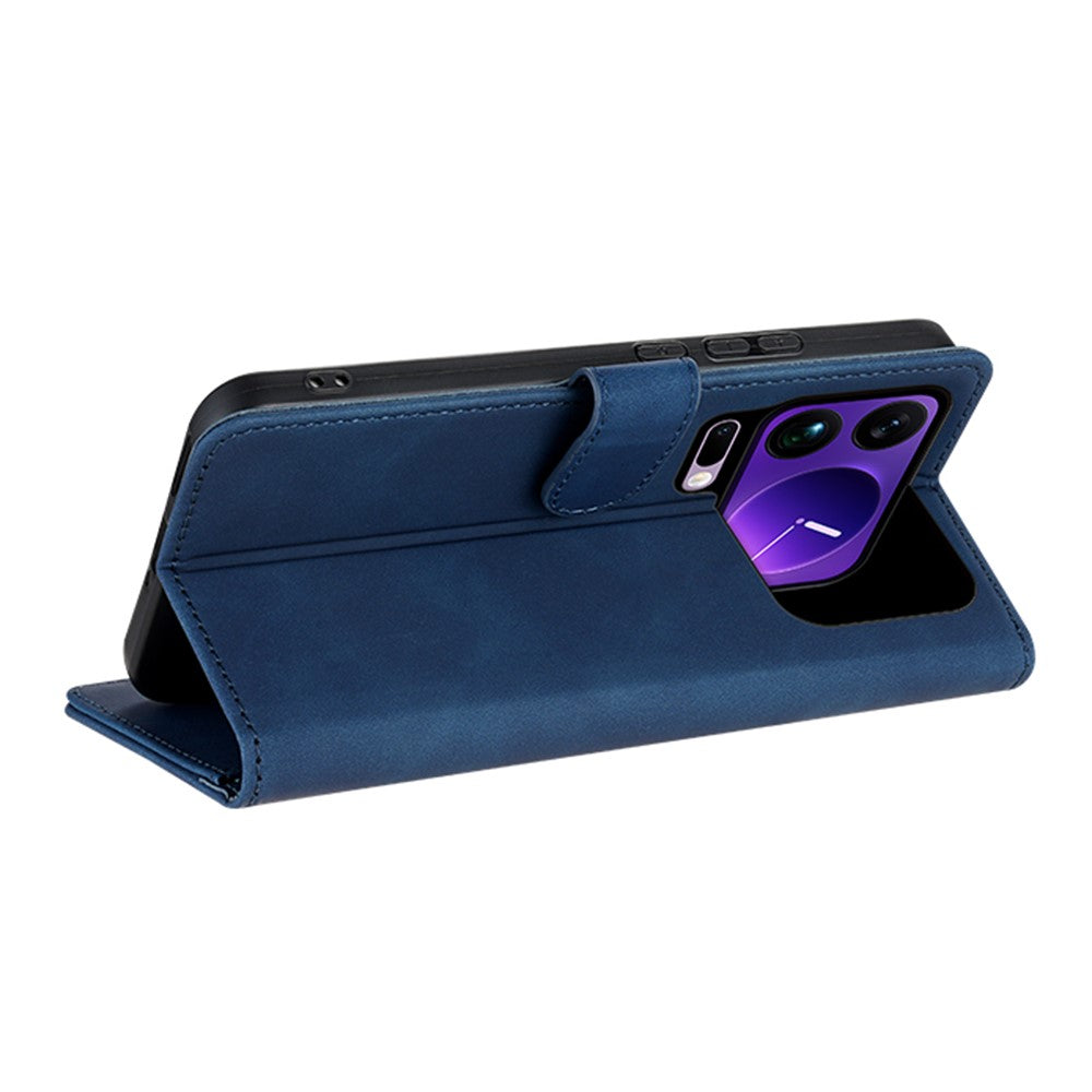 AZNS For Xiaomi 17 Pro Max Case PU Leather Wallet Phone Cover - Blue