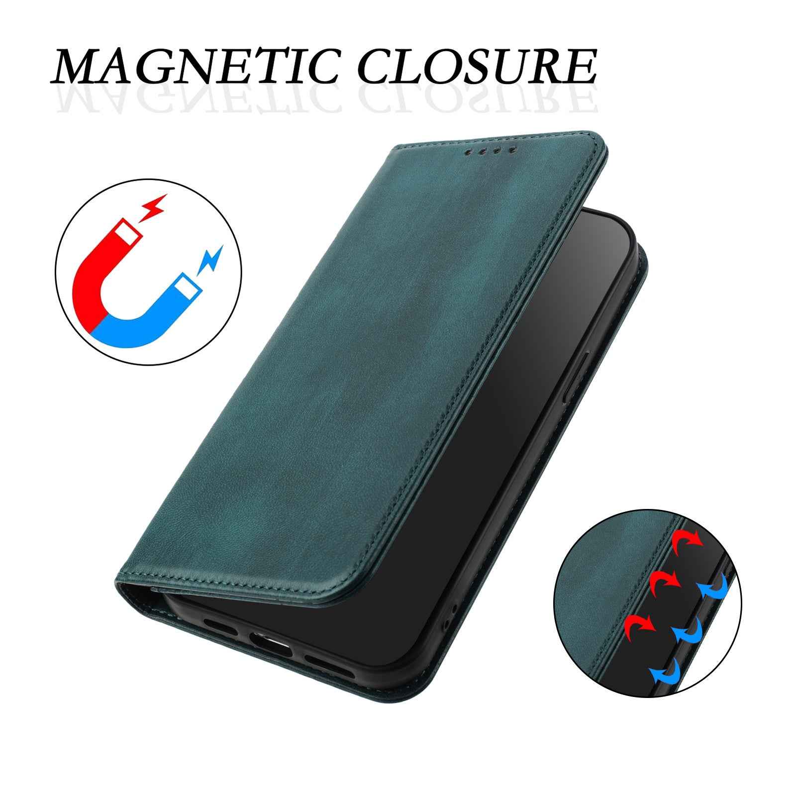 For Xiaomi 17 Pro Wallet Cases Retro Texture RFID Blocking Leather Phone Cover - Dark Green