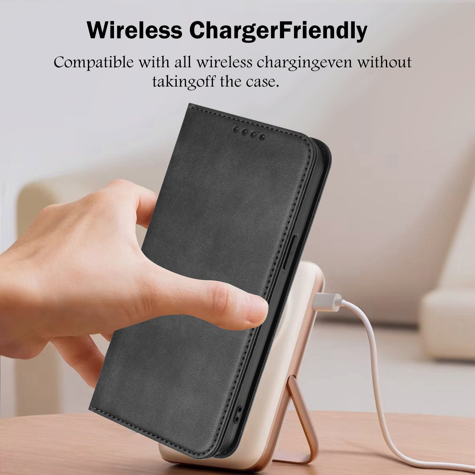 For Xiaomi 17 Pro Max Wallet Cases Retro Texture RFID Blocking Leather Phone Cover - Black