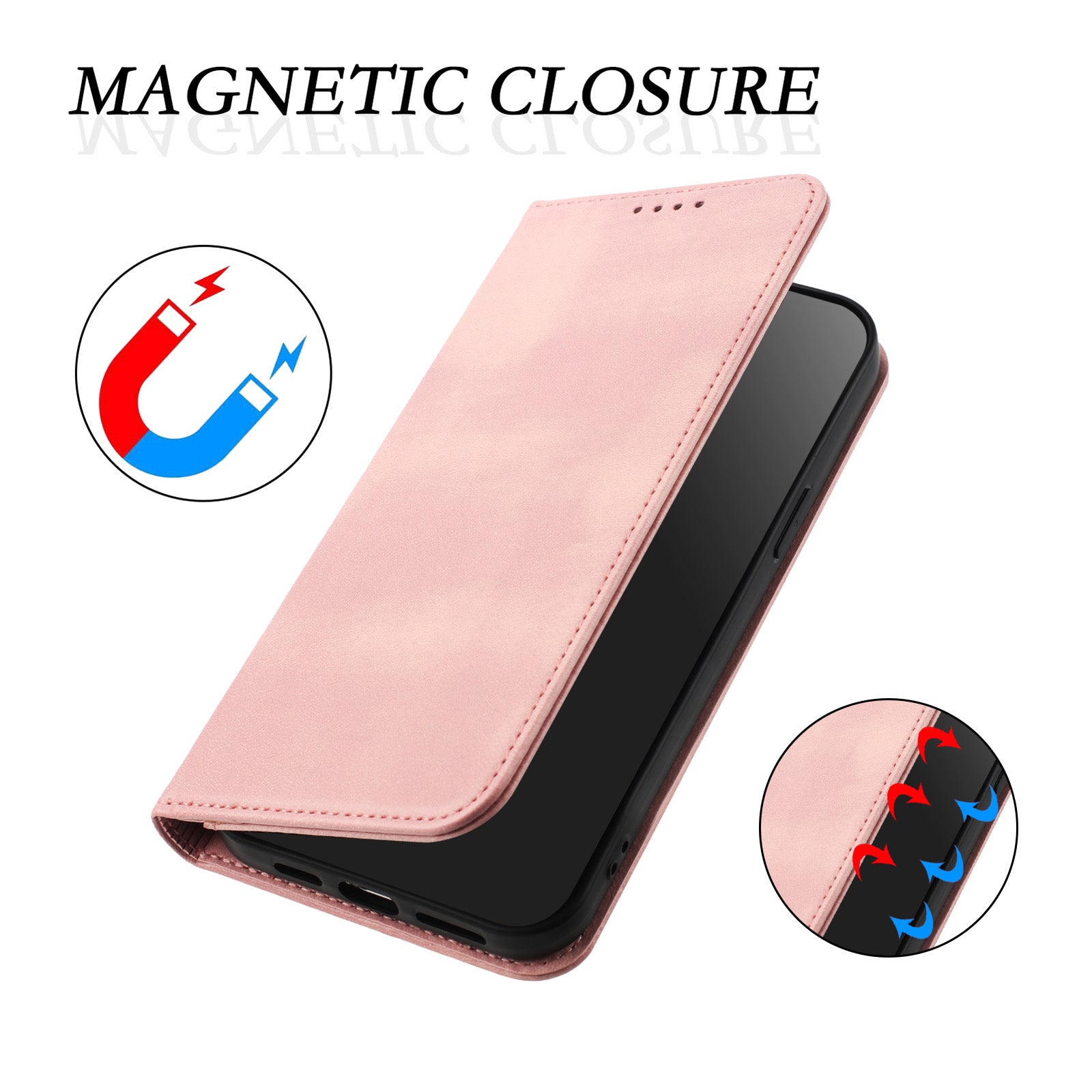 For Xiaomi 17 Pro Max Wallet Cases Retro Texture RFID Blocking Leather Phone Cover - Pink