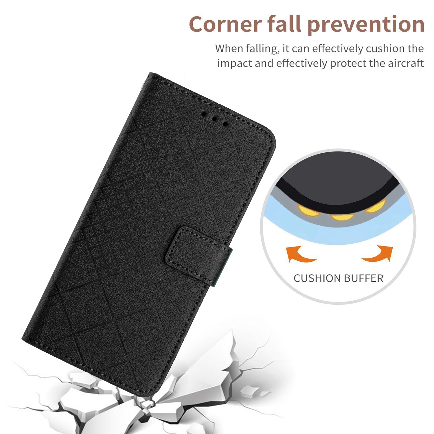 For Xiaomi 17 Pro Max Case Wallet Imprint PU Leather Flip Folio Phone Cover - Black