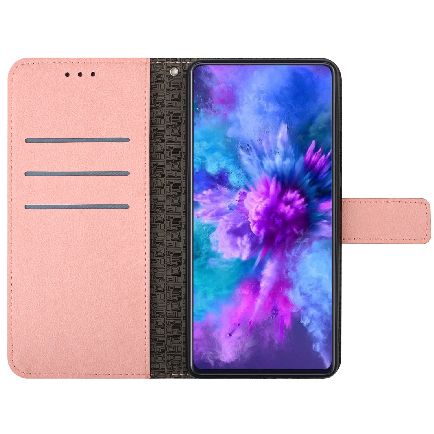 For Xiaomi 17 Pro Max Case Wallet Imprint PU Leather Flip Folio Phone Cover - Pink