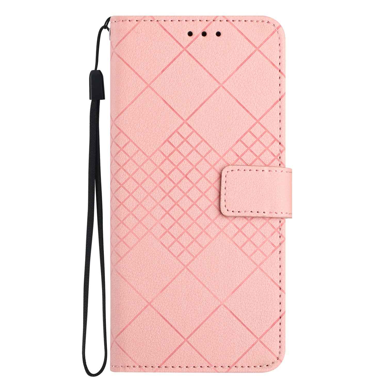 For Xiaomi 17 Pro Case Wallet Imprint PU Leather Flip Folio Phone Cover - Pink