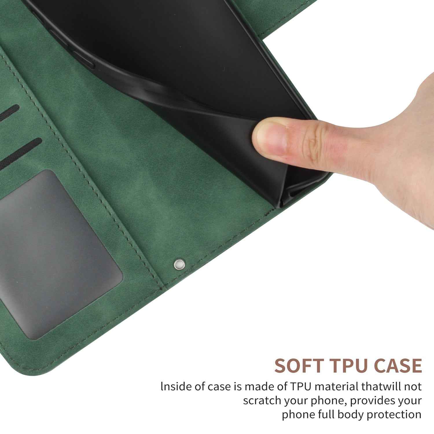 For Xiaomi 17 Pro Case Sunflower Imprint Leather Wallet Phone Cover with Wrist Strap - Dark Green
