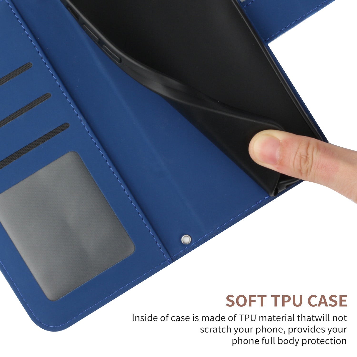For Xiaomi 17 Pro Max Case Sunflower Imprint Leather Wallet Phone Cover with Wrist Strap - Sapphire