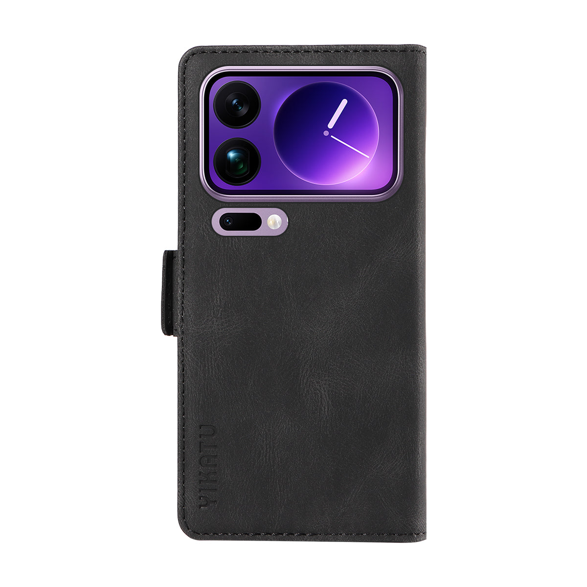 For Xiaomi 17 Pro Max Leather Case YIKATU YK-005 Skin-touch Feeling Wallet Phone Cover - Black
